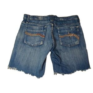 Joes Jeans cutoff shorts vintage 1971 series women 29 measure 33x7 orange stitch